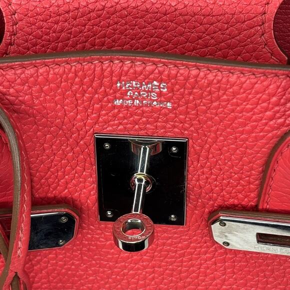 Hermes Birkin 30 Rose Jaipur Stamp square R (2014) with COA and dust bag - Picture 12 of 16